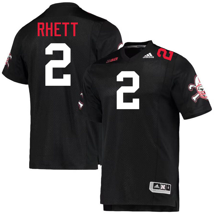 Justyn Rhett Nebraska Jersey,Nebraska Cornhuskers Football Uniforms,Jersey-Blackshirt Home